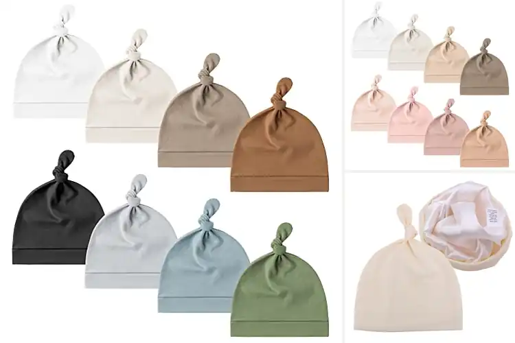 Detailed view of Best Baby Knot Hats