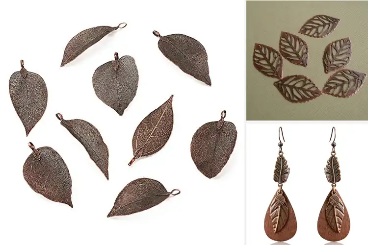 Detailed view of Best Copper Jewelry Leaves