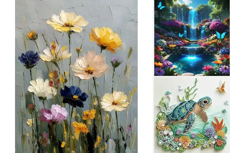 Detailed view of Best DIY Paintings: 10 Creative Kits for Stunning Art