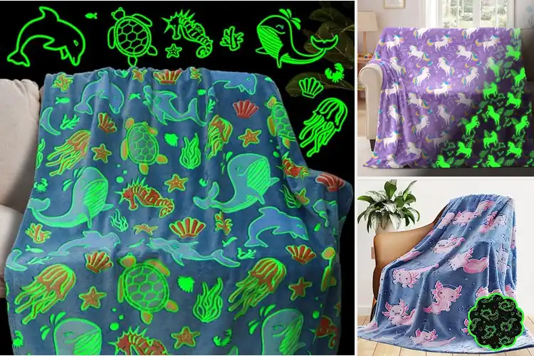 Detailed view of Best Glow In The Dark Blankets For Kids