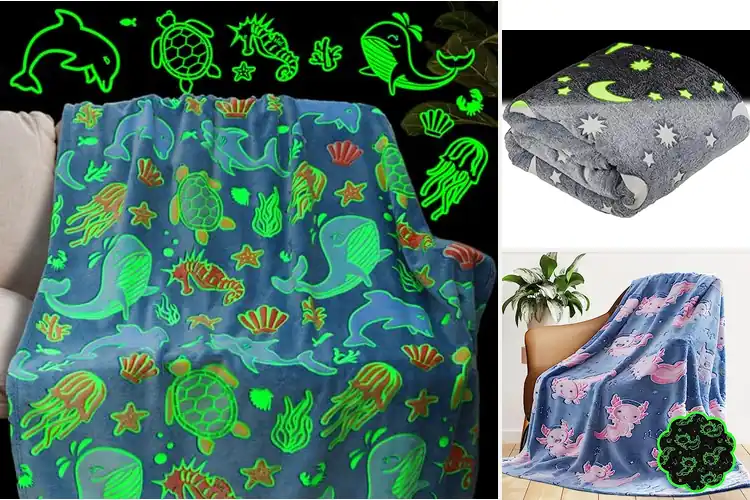 Detailed view of Best Glow In The Dark Blankets: Cozy Nights that Shine
