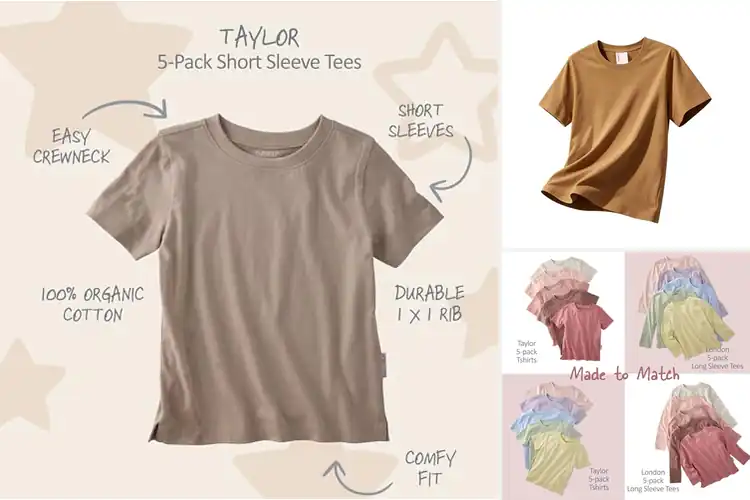 Detailed view of Best Neutral Color T-Shirts for Boys
