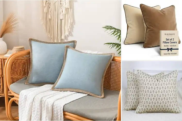 Detailed view of Best Piped Edge Pillow Covers