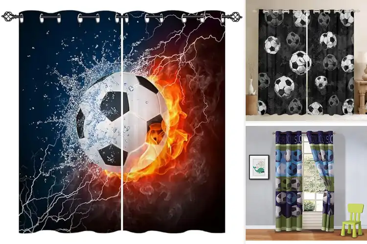 Detailed view of Best Soccer Curtains: 10 Stylish Picks for Your Room