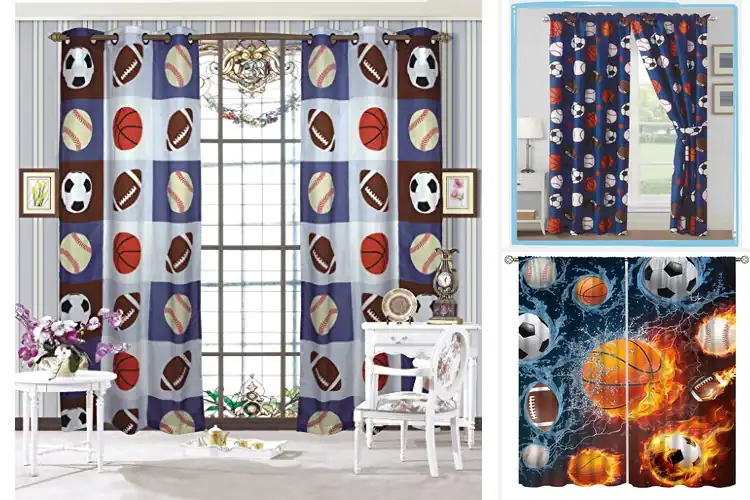 Detailed view of Best Sports Theme Curtains