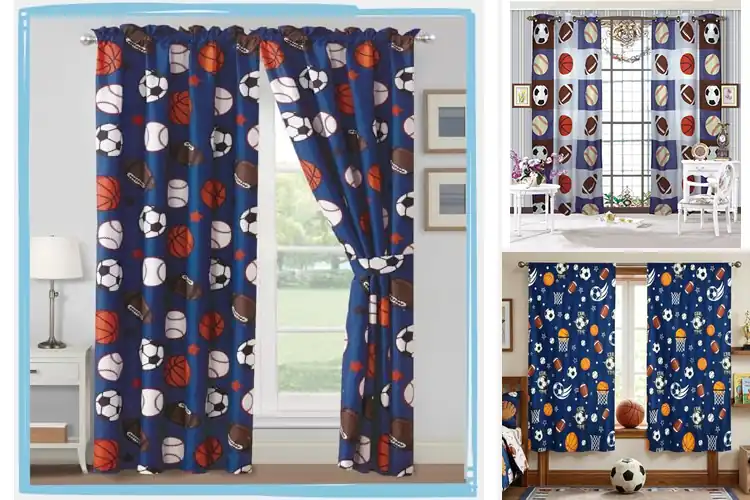 Detailed view of Best Sports Themed Curtains: 10 Picks to Energize Your Space
