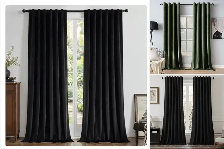 Detailed view of Best Velvet Blackout Curtains